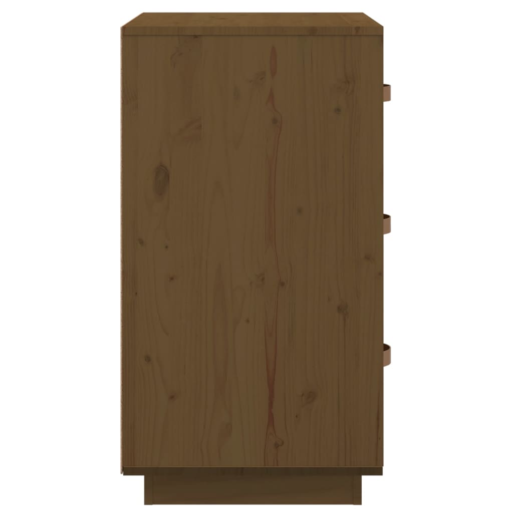 vidaXL Bedside Cabinet | Honey Brown | Solid Pine Wood | 40x40x75 cm