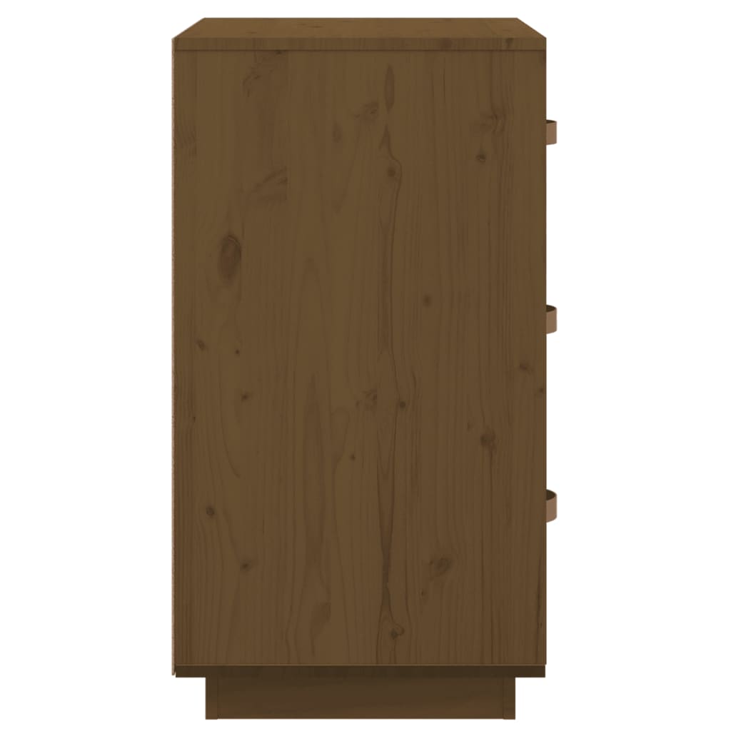 vidaXL Bedside Cabinets 2 pcs Honey Brown 40x40x75 cm Solid Wood Pine