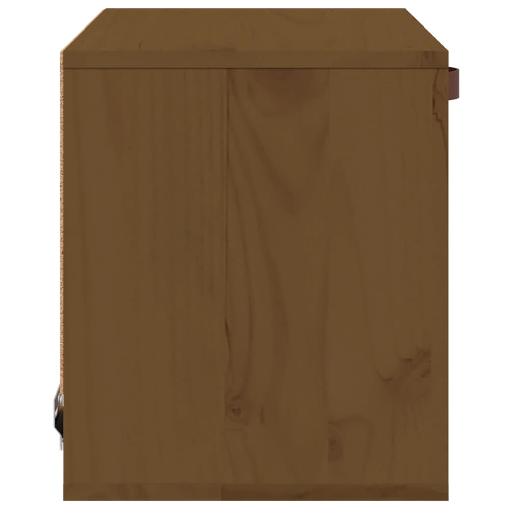 vidaXL Wall Cabinet Honey Brown 40x30x35 cm Solid Wood Pine