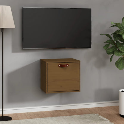vidaXL Wall Cabinet Honey Brown 40x30x35 cm Solid Wood Pine