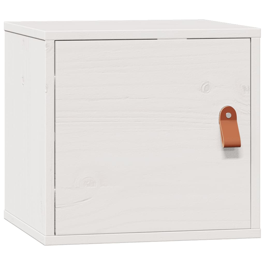 vidaXL Wall Cabinet White 31.5x30x30 cm Solid Wood Pine