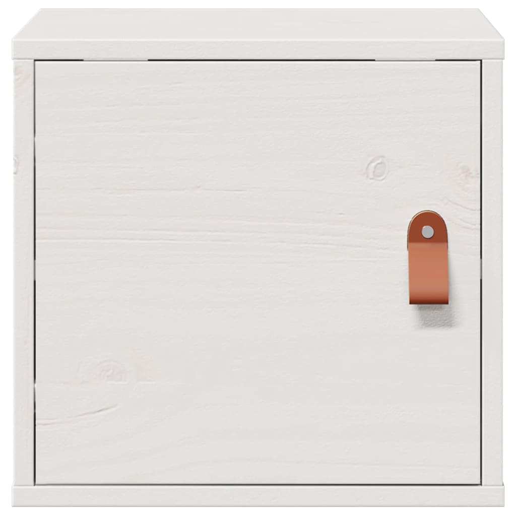 vidaXL Wall Cabinet White 31.5x30x30 cm Solid Wood Pine