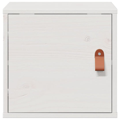 vidaXL Wall Cabinet White 31.5x30x30 cm Solid Wood Pine