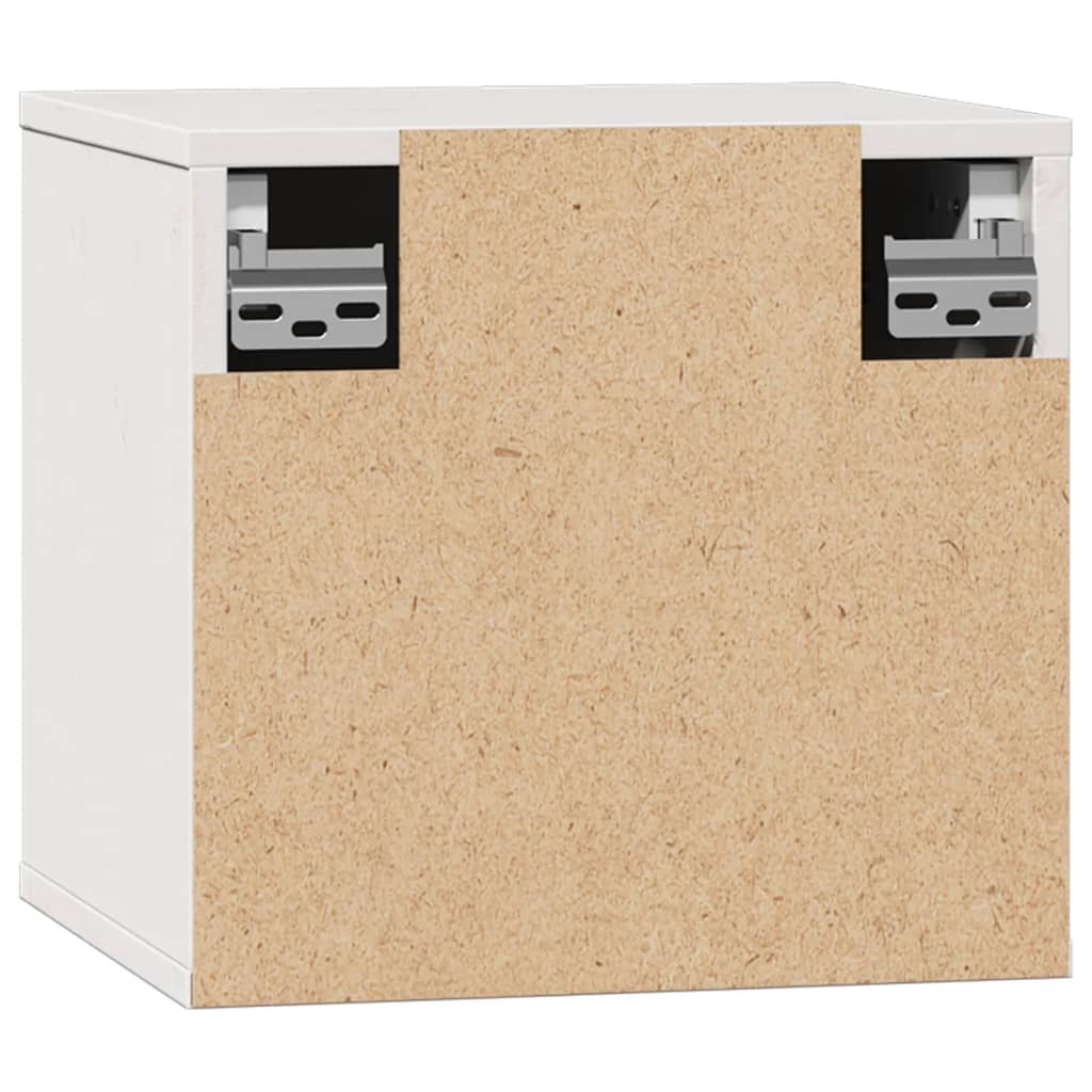 vidaXL Wall Cabinet White 31.5x30x30 cm Solid Wood Pine