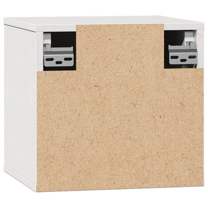 vidaXL Wall Cabinet White 31.5x30x30 cm Solid Wood Pine