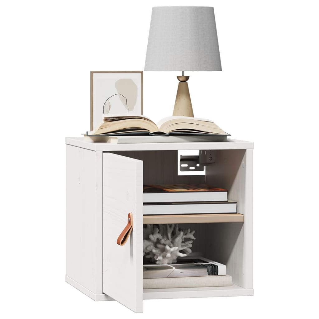 vidaXL Wall Cabinets 2 pcs White 31.5x30x30 cm Solid Wood Pine