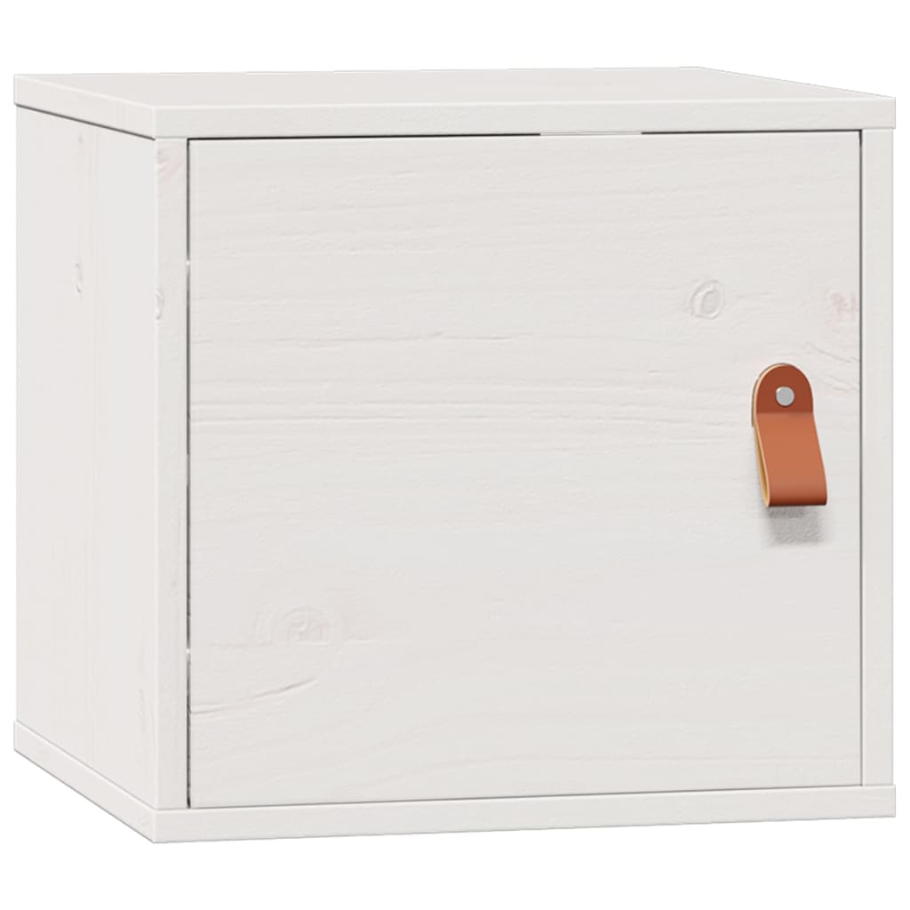 vidaXL Wall Cabinets 2 pcs White 31.5x30x30 cm Solid Wood Pine