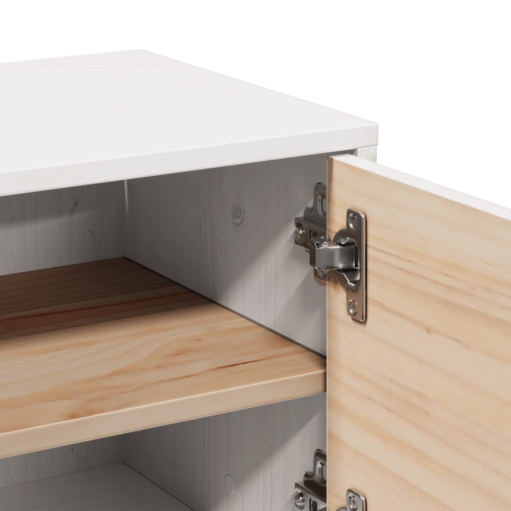vidaXL Wall Cabinets 2 pcs White 31.5x30x30 cm Solid Wood Pine