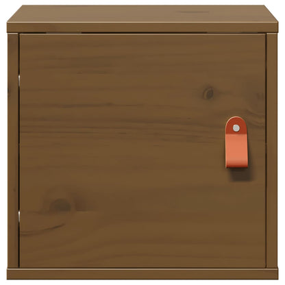 vidaXL Wall Cabinet Honey Brown 31.5x30x30 cm Solid Wood Pine