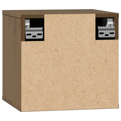 vidaXL Wall Cabinet Honey Brown 31.5x30x30 cm Solid Wood Pine