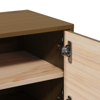 vidaXL Wall Cabinet Honey Brown 31.5x30x30 cm Solid Wood Pine