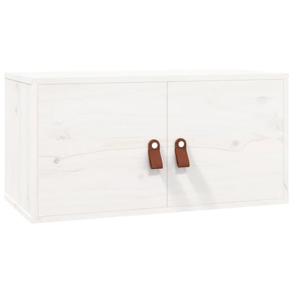 vidaXL Wall Cabinet White 60x30x30 cm Solid Wood Pine