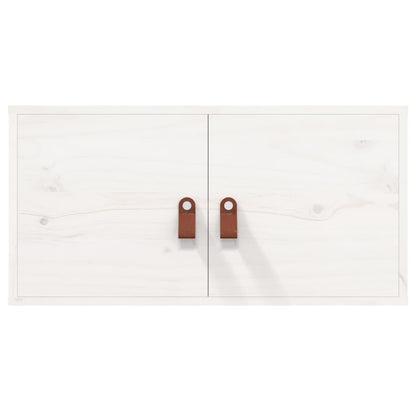 vidaXL Wall Cabinet White 60x30x30 cm Solid Wood Pine