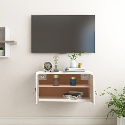 vidaXL Wall Cabinet White 60x30x30 cm Solid Wood Pine