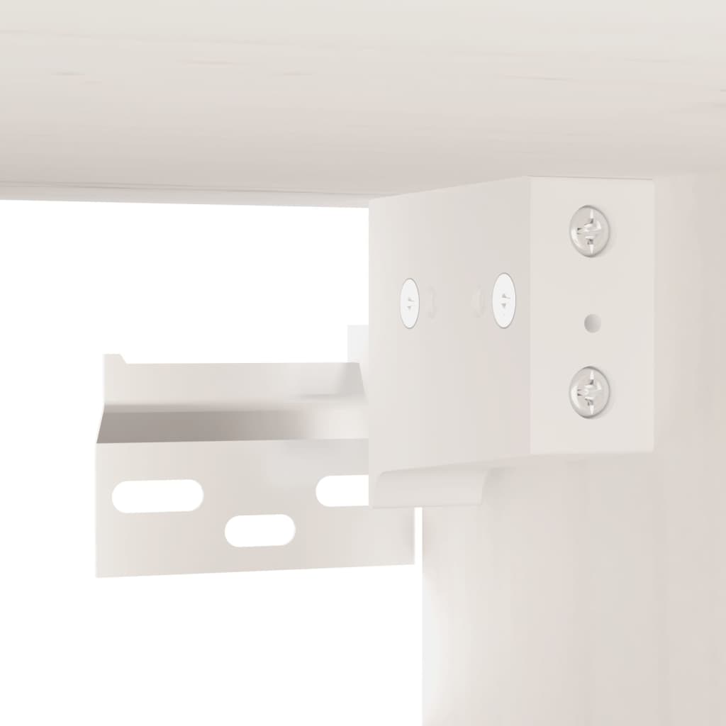 vidaXL Wall Cabinets 2 pcs White 60x30x30 cm Solid Wood Pine