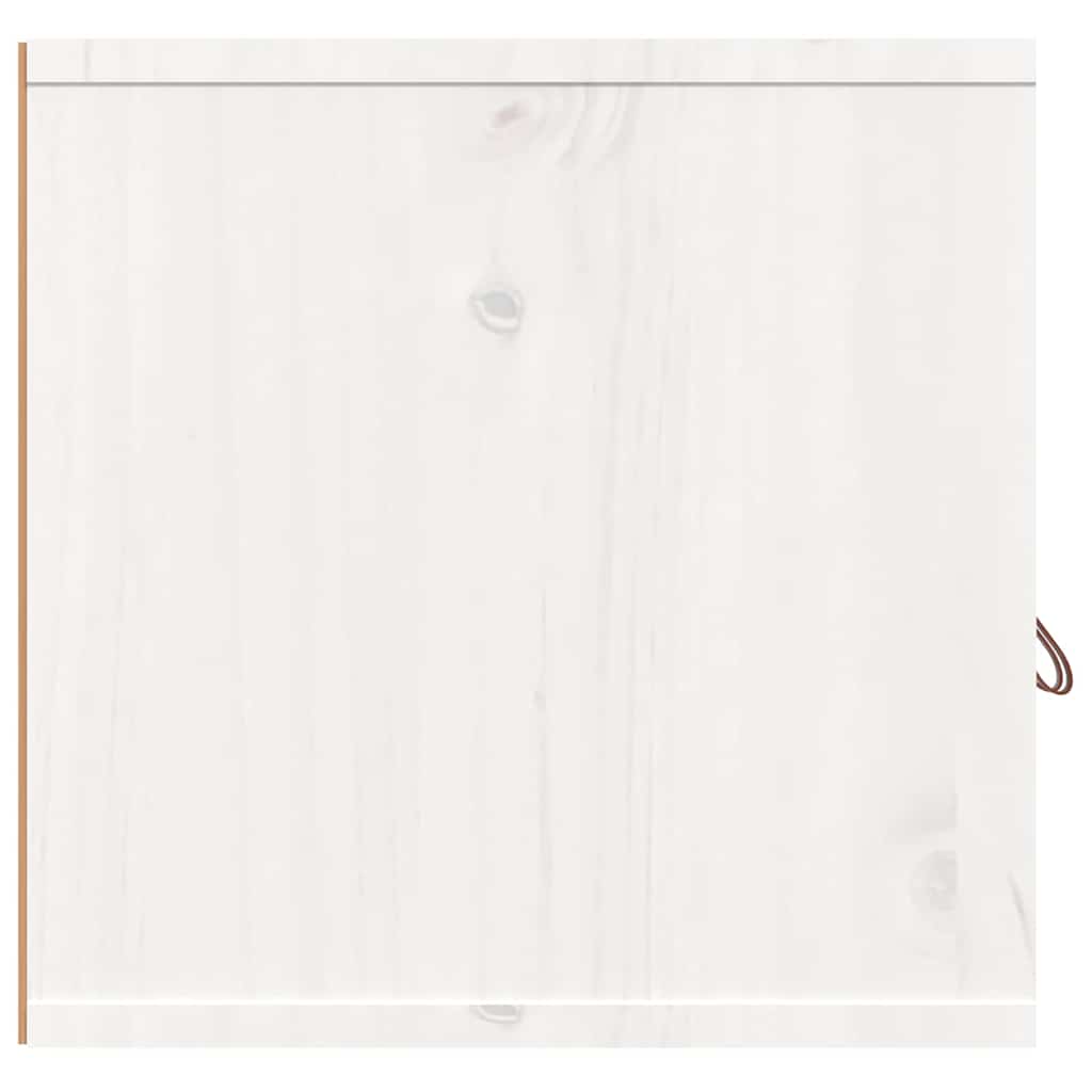 vidaXL Wall Cabinet White 80x30x30 cm Solid Wood Pine