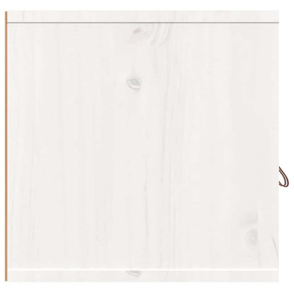 vidaXL Wall Cabinet White 80x30x30 cm Solid Wood Pine