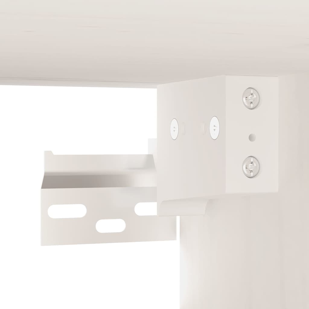 vidaXL Wall Cabinet White 80x30x30 cm Solid Wood Pine