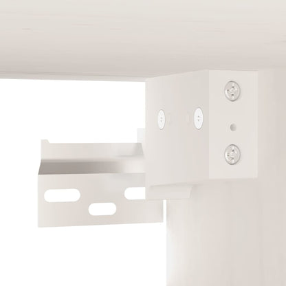 vidaXL Wall Cabinet White 80x30x30 cm Solid Wood Pine