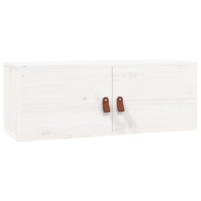 vidaXL Wall Cabinets 2 pcs White 80x30x30 cm Solid Wood Pine