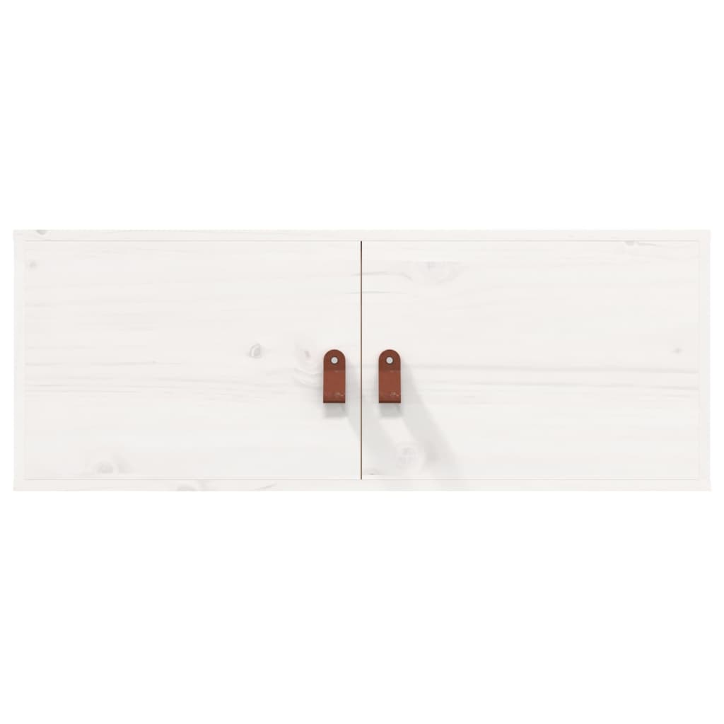 vidaXL Wall Cabinets 2 pcs White 80x30x30 cm Solid Wood Pine