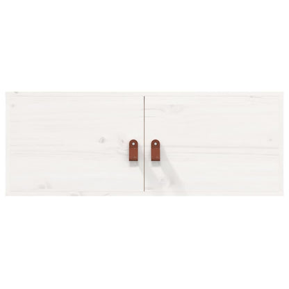 vidaXL Wall Cabinets 2 pcs White 80x30x30 cm Solid Wood Pine