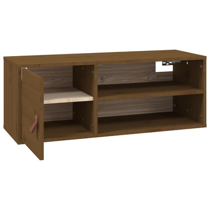 vidaXL Wall Cabinets 2 pcs Honey Brown 80x30x30 cm Solid Wood Pine