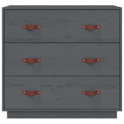 vidaXL Sideboard Grey 80x40x75 cm Solid Wood Pine