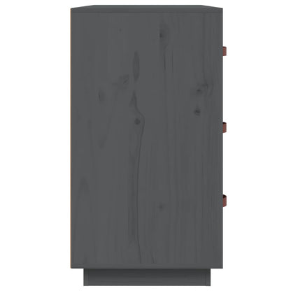vidaXL Sideboard Grey 80x40x75 cm Solid Wood Pine