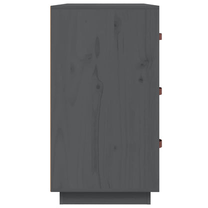 vidaXL Sideboard Grey 80x40x75 cm Solid Wood Pine