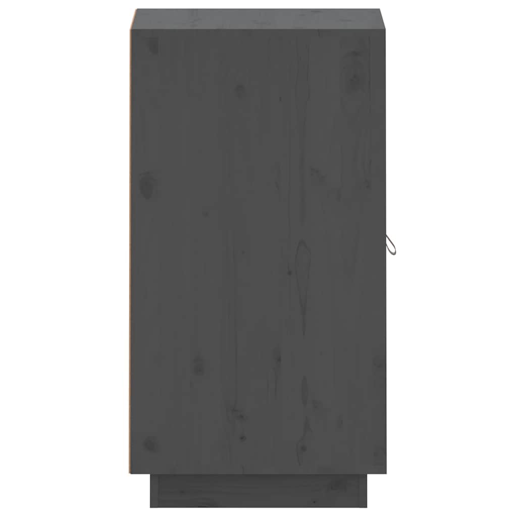 vidaXL Sideboard Grey 34x40x75 cm Solid Wood Pine