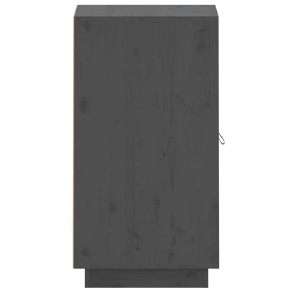 vidaXL Sideboard Grey 34x40x75 cm Solid Wood Pine