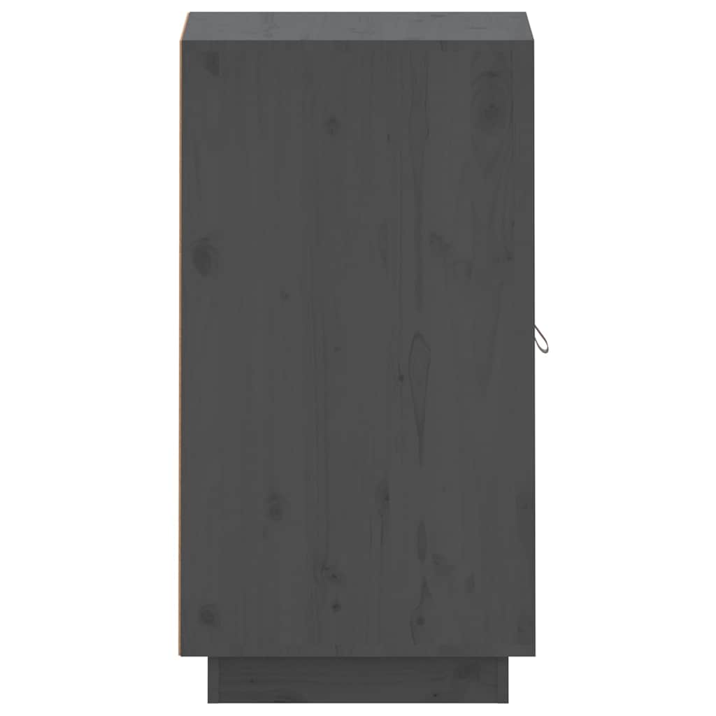 vidaXL Sideboard Grey 34x40x75 cm Solid Wood Pine