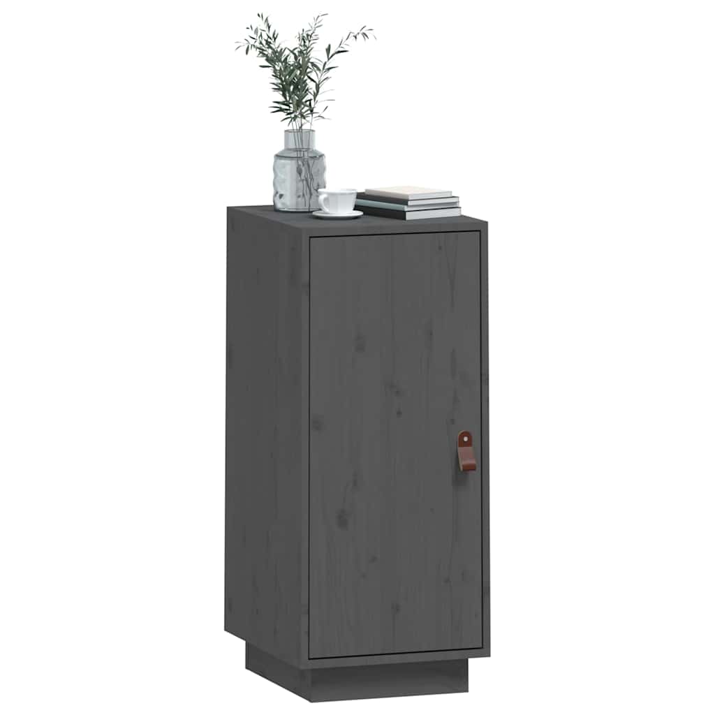 vidaXL Sideboard Grey 34x40x75 cm Solid Wood Pine