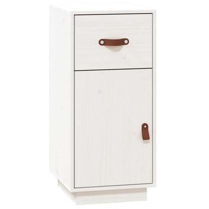 vidaXL Sideboard White 34x40x75 cm Solid Wood Pine