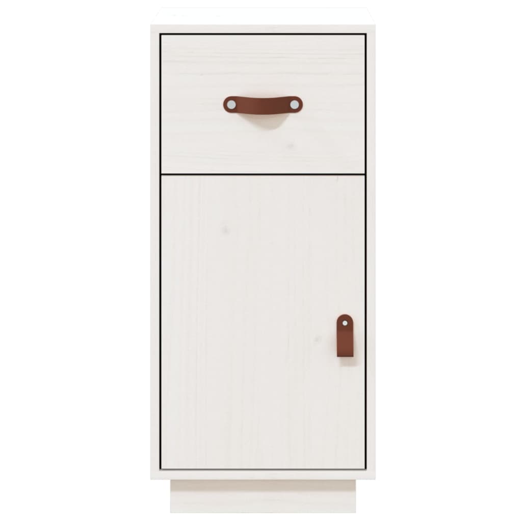 vidaXL Sideboard White 34x40x75 cm Solid Wood Pine