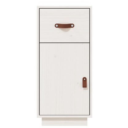 vidaXL Sideboard White 34x40x75 cm Solid Wood Pine