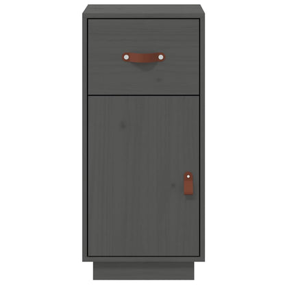vidaXL Sideboard Grey 34x40x75 cm Solid Wood Pine