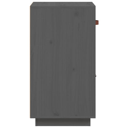 vidaXL Sideboard Grey 34x40x75 cm Solid Wood Pine