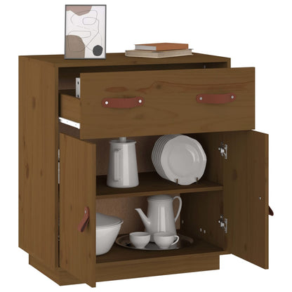 vidaXL Sideboard Honey Brown 65.5x40x75 cm Solid Wood Pine
