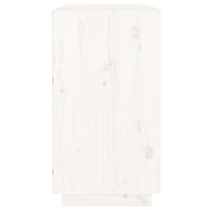 vidaXL Sideboard White 100x40x75 cm Solid Wood Pine