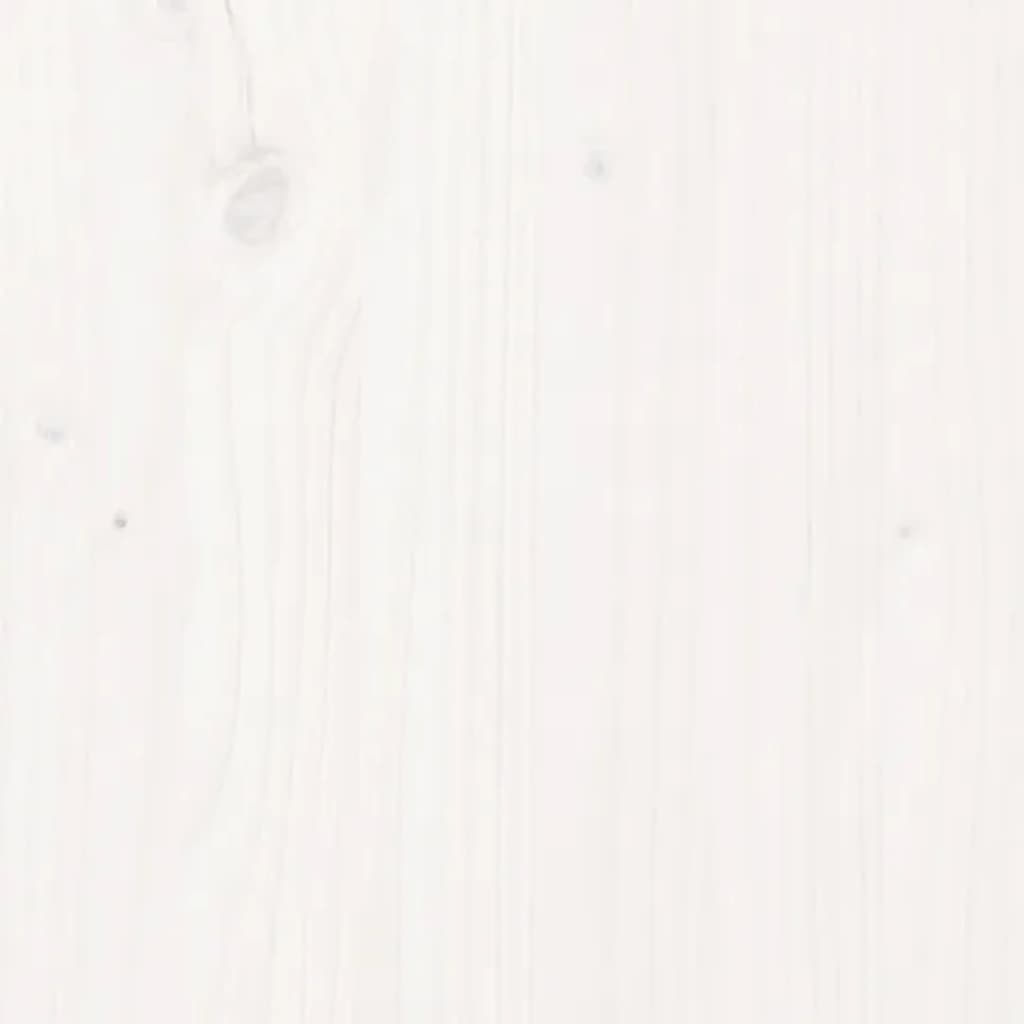 vidaXL Sideboard White 100x40x75 cm Solid Wood Pine