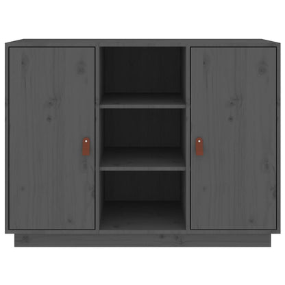 vidaXL Sideboard Grey 100x40x75 cm Solid Wood Pine