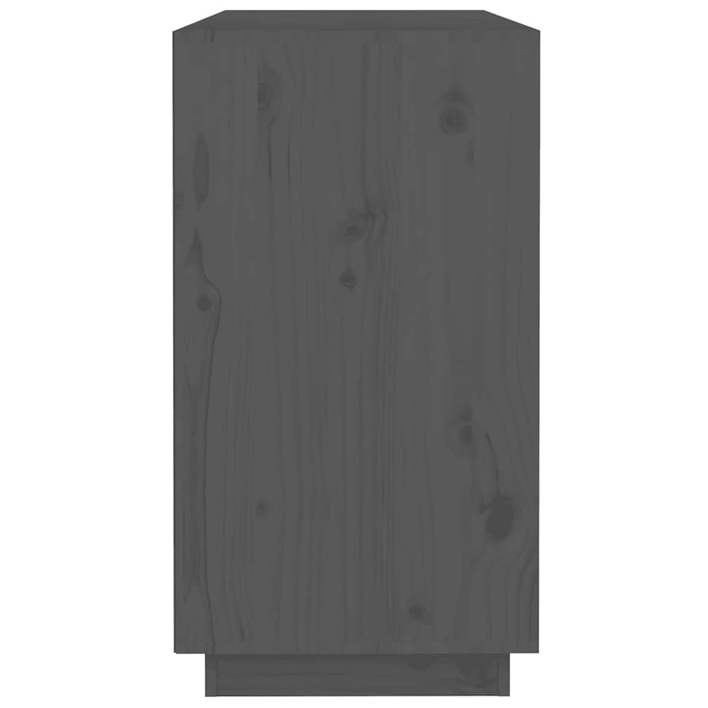 vidaXL Sideboard Grey 100x40x75 cm Solid Wood Pine