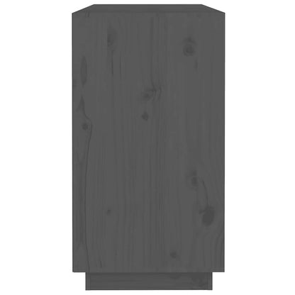 vidaXL Sideboard Grey 100x40x75 cm Solid Wood Pine
