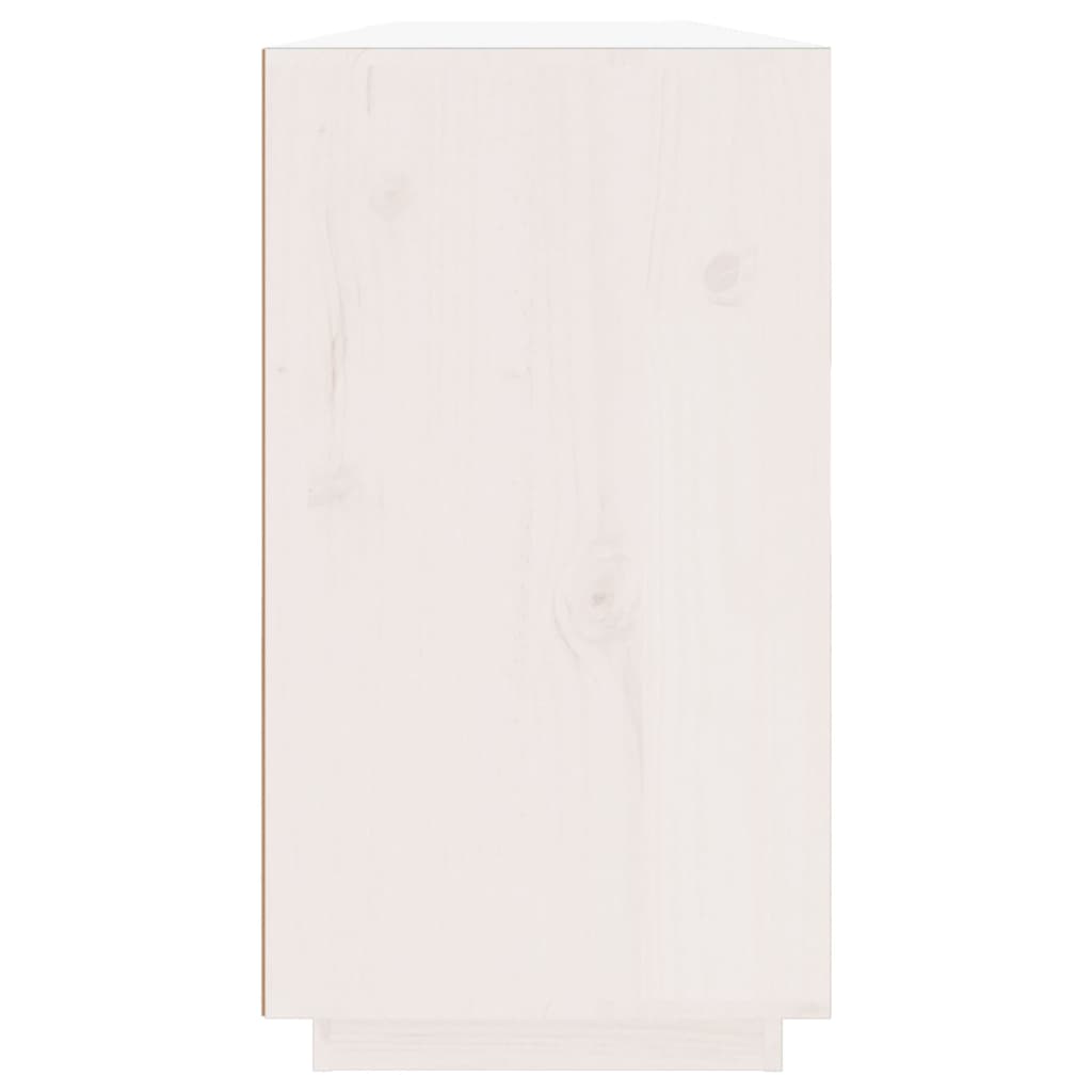 vidaXL Sideboard White 100x40x75 cm Solid Wood Pine