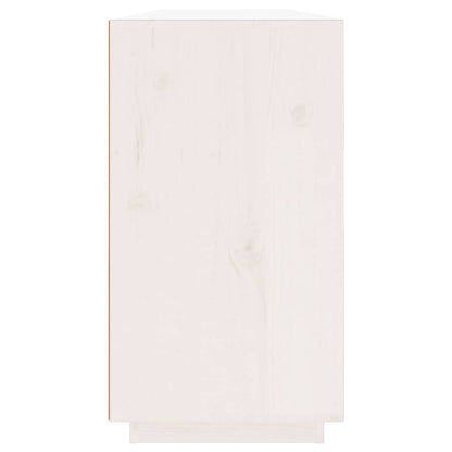 vidaXL Sideboard White 100x40x75 cm Solid Wood Pine