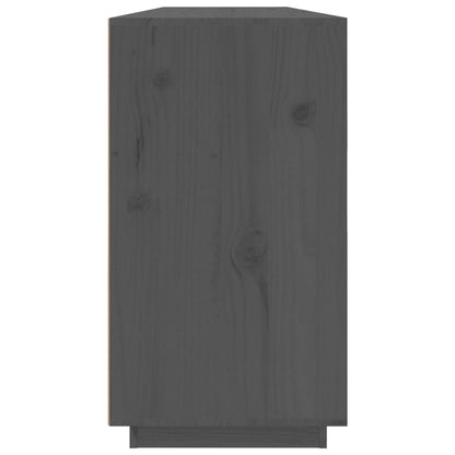 vidaXL Sideboard Grey 100x40x75 cm Solid Wood Pine