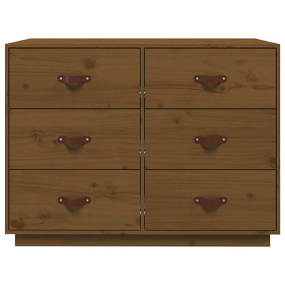 vidaXL Sideboard Honey Brown 100x40x75 cm Solid Wood Pine