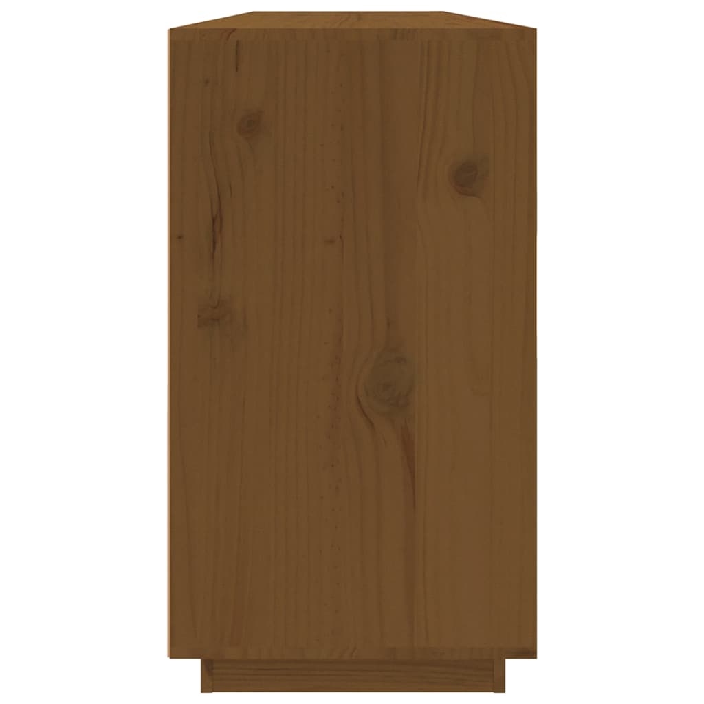 vidaXL Sideboard Honey Brown 100x40x75 cm Solid Wood Pine